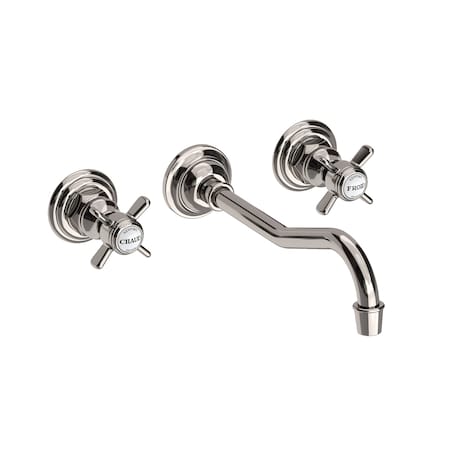 Newport Brass Wall Mount Lavatory Faucet in Polished Nickel 3-947-15